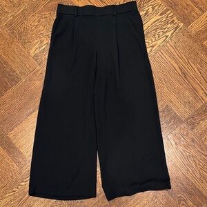 Black Halogen Wide-Leg Trousers